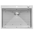 thumbnail image 6 of Ruvati 28-in Drop-in Topmount 16 Gauge Rounded Corners Kitchen Sink Single Bowl, 6 of 11