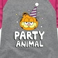 thumbnail image 3 of Garfield - Party Animal - Toddler & Youth Girls Raglan Graphic T-Shirt, 3 of 5