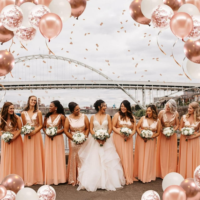 50 Pack Rose Gold Confetti Balloons, 12 inch White Latex for Birthdays, Weddings, Prom and Bridal Showers - Walmart.com 50 Pack Rose Gold Confetti Balloons, 12 inch White Latex for Birthdays, Weddings, Prom and Bridal Showers - Walmart.com