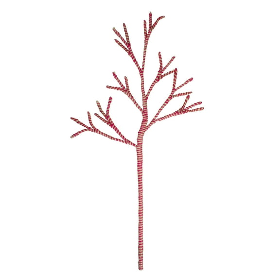 Melrose 29" Red Striped Branch Christmas Decoration