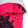 thumbnail image 3 of Favant Hibiscus Strapless Ruffle Short Romper Jumpsuit with Pockets, 3 of 4
