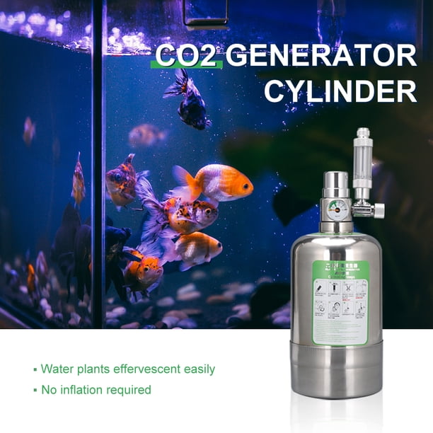 Lutabuo 1/2L Aquarium DIY CO2 Cylinder Generator System Kit with