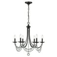thumbnail image 4 of Mirabella 6 Light Chandelier in Golden Aura with metal candlesticks, 4 of 7