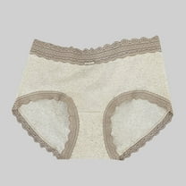 Briefs for Womens Full Cover Panties with Lace Side Seamless Ladies' Underwear Casual Panties All Season Undergarments Shapewear Yoga Daily Body Build Up Plus Size