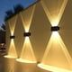 thumbnail image 4 of Aplique Solar de Pared para Exteriores, Impermeable, para Decoración de Jardín, Luces de Pared Hacia Arriba y Hacia Abajo, Impermeable, para Bañador de Pared Externo, Lámpara Solar, 4 of 5
