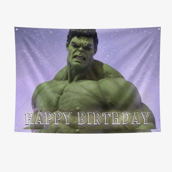 Hulk Festival Backdrop Party Banner 7x5ft Party Supplies Large Size Hulk Party Decoration