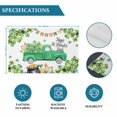 thumbnail image 6 of St. Patrick's Day Placemats Set of 4, Spring Lucky Shamrocks Green Truck Country Placemats for Dining Table, Place Mats for Kitchen Tabletop, Waterproof Wipeable Dining Table Mats Set, 6 of 9