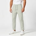 thumbnail image 4 of Mens Golf Pants Lightweight Quick Dry Workout Athletic Jogger with Zipper Pockets Hiking Running Gym Big and Tall Size M-5XL Green, 4 of 6