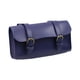 thumbnail image 4 of Bolsa delantera para manillar de bicicleta, pequeña bolsa de almacenamiento retro de PU, bolsa delantera plegable Azul, 4 of 9