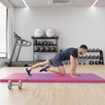 thumbnail image 6 of Betisef 4'x8'x2'' Pu Leather Folding Gymnastics Gym Tumbling Exercise Martial Arts Mat Pad(Pink+Purple), 6 of 8