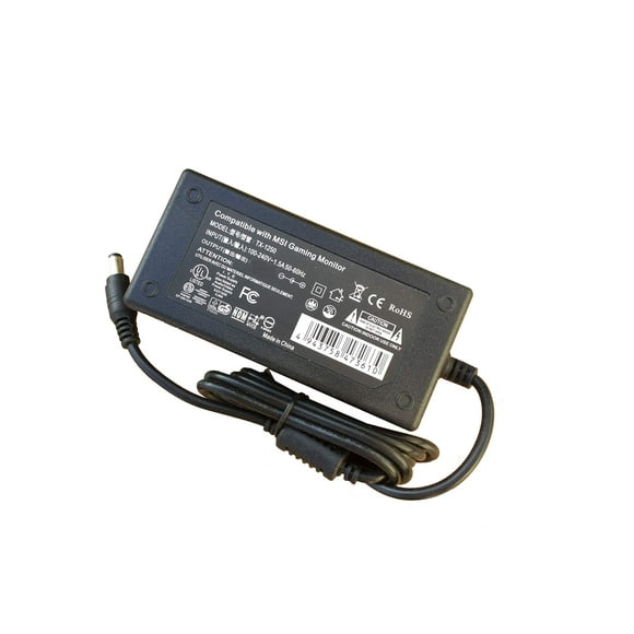 AC Adapter - Power Supply for MSI Optix MAG24C Curved LED Monitor 24"