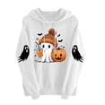 thumbnail image 4 of Comfy Hoodies Fall Outfits Fashion Ladies' Halloween Printed Long Sleeved Hooded Sweatshirt Top Jump One Size for Shipping White L, 4 of 5