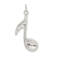 thumbnail image 2 of Auriga Fine Jewelry 925 Sterling Silver Music Note Charm Pendant for Women (L-27mm, W-15mm), 2 of 6