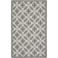 thumbnail image 2 of Safavieh Courtyard Rose Geometric Indoor/Outdoor Area Rug, Anthracite/Light Gray, 5'3" x 7'7", 2 of 9