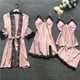 thumbnail image 1 of ICHUANYI Clearance Lingerie Women Silk Lace Robe Dress Babydoll Sleepwear Nightdress Pajamas Set(Pink, XXXL) Ichuanyi Ichuanyi, 1 of 6