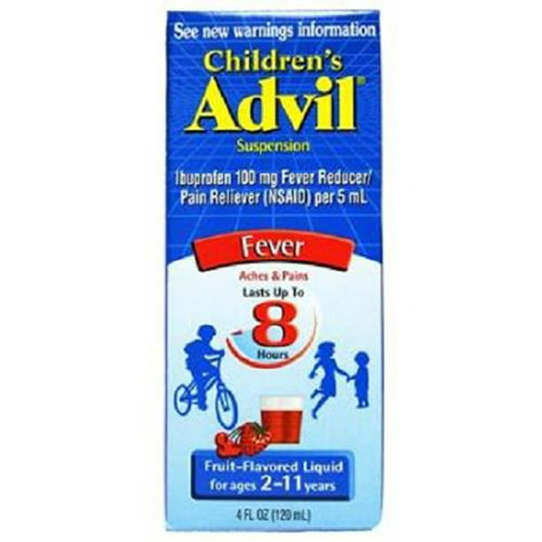 Advil Children's Fever Reducer/Pain Reliever, 100mg Ibuprofen (Fruit