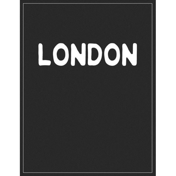 London: Black and white Decorative Book Perfect for Coffee Tables, End Tables, Bookshelves, Interior Design & Home S, (Paperback)