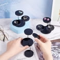 thumbnail image 3 of 3sets 3 Set Round Acrylic Display Riser Stand 2inch Diameter 3 Tier Black Acrylic Rotatable Jewelry Display Stand Acrylic Holder for Minifigures Cupcake Perfume Collectibles Display, 3 of 6