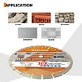 thumbnail image 6 of 14inch Diamond Concrete Saw Blade,15mm Segment Blade Cutting Masonry Brick Block Stone, 6 of 7