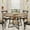 brown, variant on Ataucjin Round Dining Table Set for 4-6, Circle Kitchen Dining Table with Metal Base, 47 Inch Wooden Round DiningTable, Wood Kitchen Tables with Storage Shelf,table only