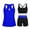Dark Blue â‘¡, variant on Zpzdpjkx Women's 3-Piece Tankini Swimsuit 2026 Fashion Cutout Modest Bathing Suits Workout Tank Tops with Boyshorts Army Green â‘¢ XL