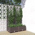 thumbnail image 2 of Macetero de jardín con enrejado VidaXL, polipropileno marrón, 80 x 40 x 121 cm, 2 of 7
