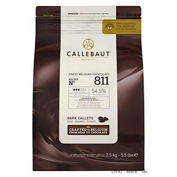 No 811 Finest Belgian Dark Chocolate Callets Couverture 54.5% - 2.5Kg