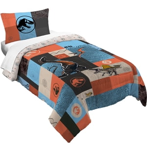 Jurassic World 2-Piece Reversible Comforter Set, Twin/Full
