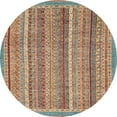thumbnail image 1 of Ahgly Company Machine Washable Indoor Round Abstract Sand Brown Area Rugs, 4' Round, 1 of 7