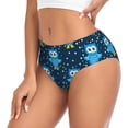 thumbnail image 2 of Balery Blue Owl Ropa Interior de Algodón para Mujer con Dibujo – Braguitas Cómodas y Elásticas, Estilo Clásico-Small, 2 of 6