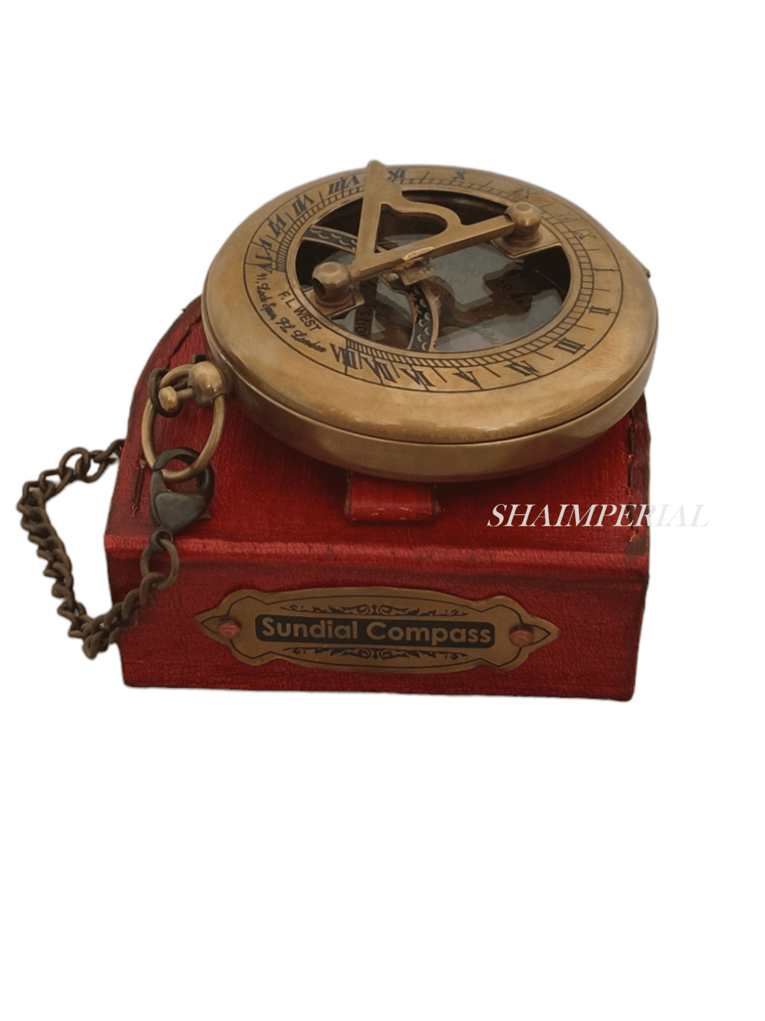 to My Son Compass Personalized Sundial Compass with Leather Case/Gift for SonUnique Gift for Men Beautiful Handmade Sundial Clock Sun Clock Steampunk Clock for Him Antique Decor, Directional Magnetic