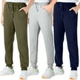 thumbnail image 1 of BIG ELEPHANT Pantalones Deportivos para Niños, Pantalones Deportivos de Algodón con Bolsillos y Cordón, Paquete de 3 (6-15 Años), 1 of 11