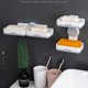 thumbnail image 3 of Jabonera de doble capa JanHm con soporte para jabón de drenaje organizador de almacenamiento de baño, 3 of 5