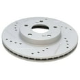thumbnail image 4 of Geelife Drilled Slotted Rotor Metallic Brake Pad Front Kit, 4 of 9