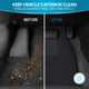 thumbnail image 4 of Bdk Alfombrillas Clásicas Para Coche Y Automóvil - Ajuste Universal - Delanteras Y Traseras Con Talonera (Negras) - 45142, 4 of 5