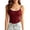Red, variant on Women's Built in Bra Pajama Tank Spaghetti Strap Sleeveless Scoop Neck Layering Top Sleep Cami Lightweight Relaxed for Summer XL