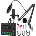 thumbnail image 1 of Paquete de equipo de podcast FOLTUSYMY V8S Pro con micrófono de condensador, 1 of 7