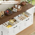 thumbnail image 6 of Hiphuta 70.8"W Large Buffet Cabinet with 6 Doors, Modern Farmhouse Sideboard with 2 Drawers, Coffee Bar for Kitchen Dining Room Living Room, White, 6 of 7