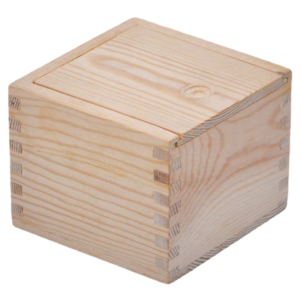 Bestonzon Slide Type Teacup Storage Box Wooden Cup Packing Container