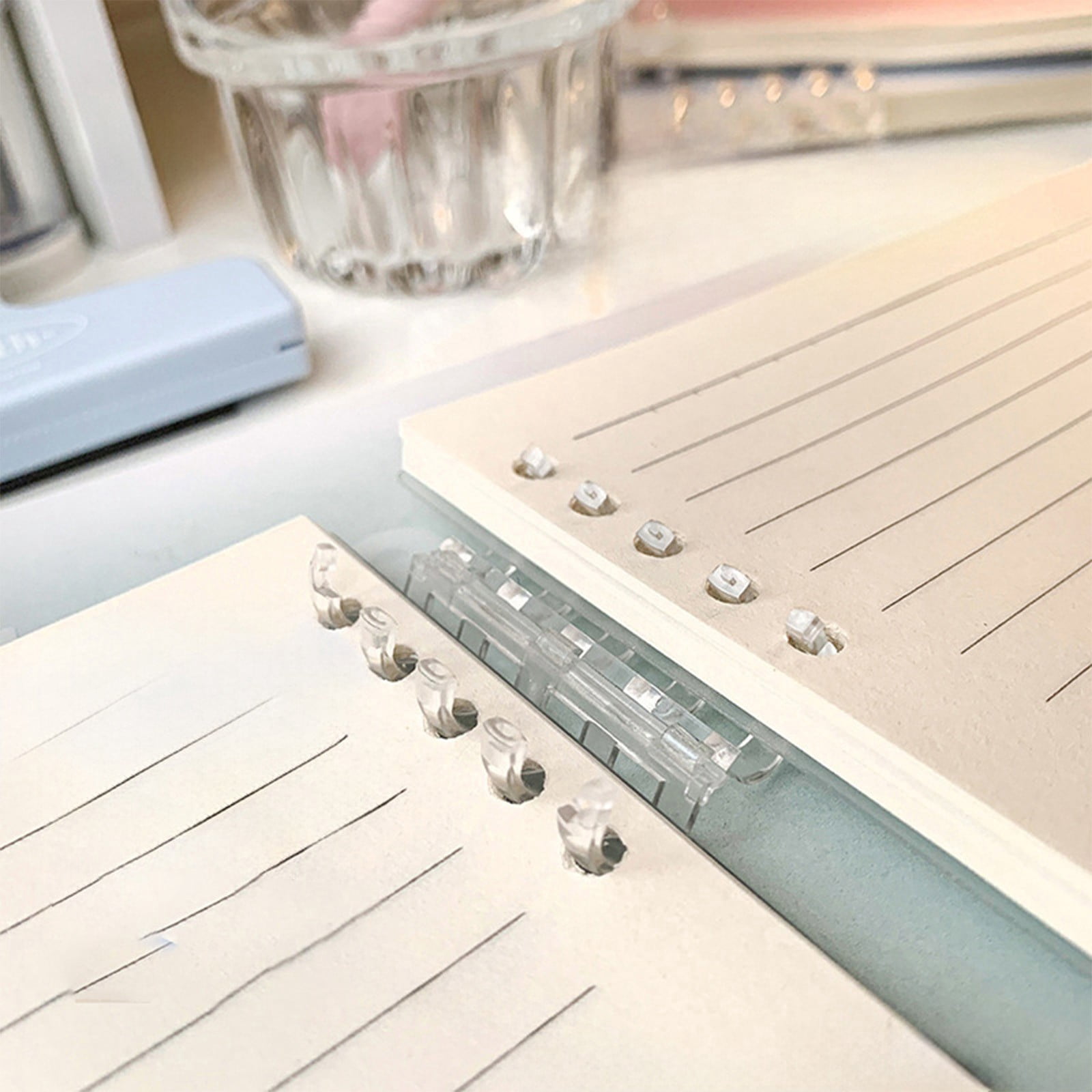 HBBKVI 2 Pack Notebook, A5 Horizontal Thickened Coil Notebook Excerpt Colorful Plastic Cover Notebook Quality Writing Paper No Additive