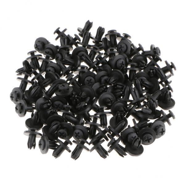 2x Remache Clips de Guardabarros Panel de Puerta 6 mm Diámetro de Orificios para Coche Autos Vehículo Zulema Clips de guardabarros