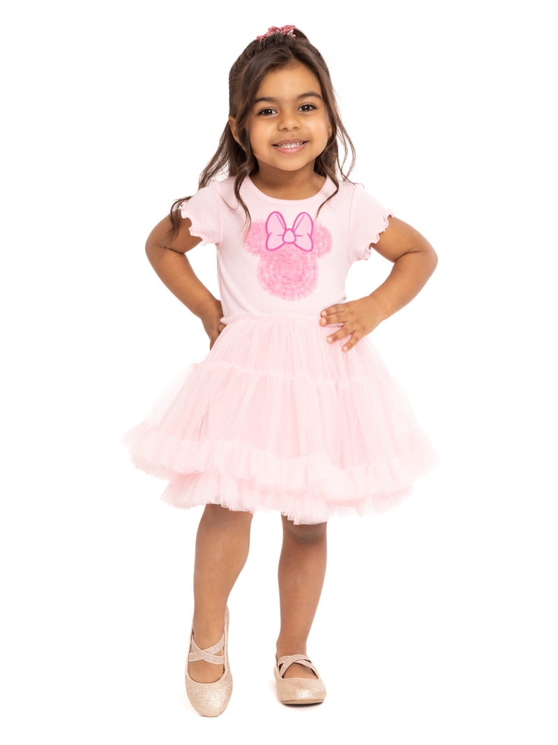Minnie Mouse Toddler Girls Graphic Tutu Dress with Short Sleeves, Sizes  12M-5T - Walmart.com