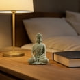 thumbnail image 5 of Decor Statue Meditation Stone Figurine Compact Hand Carved Ornament Weather Resistant for Desk Shelf Garden and Mindfulness Decoration, 5 of 8