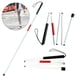 thumbnail image 3 of Folding Blind Cane Walking Stick with Red Reflective Tape for The Blind, 3 of 5