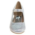 thumbnail image 4 of Badgley Mischka formal Sandals High Heels, Silver, Size: 12, 4 of 7