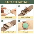 thumbnail image 4 of Correas de reloj de malla para hombres y mujeres, correa de reloj de malla de acero inoxidable con herramientas (16 mm, plateado), 4 of 7