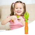 thumbnail image 4 of Less Than 5 Tableware Baby Stereo Two Color Spoon Fork P Two Color Cartoon Spoon Baby Spoon Spoon Training Spoon Fork, 4 of 4
