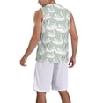 thumbnail image 2 of Naloa White Birds Basketball Jersey Reversible Men's Mesh Athletic Sports Shirts Training Practice S-4XLLarge, 2 of 6