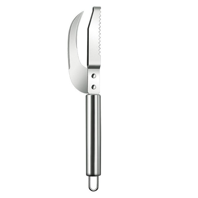 Cuchillo de acero inoxidable para raspar escamas de pescado, cuchillo para cepillar los intestinos, cuchillo de cocina para pescado, carnicero, matar peces con utensilios para cuchillos