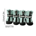 thumbnail image 3 of 4 Pcs Waterproof Dog Shoes with Reflective Straps, Breathable Non-Slip Boots for Large Dogs, Paw Protection for Daily Walking, 3 of 6